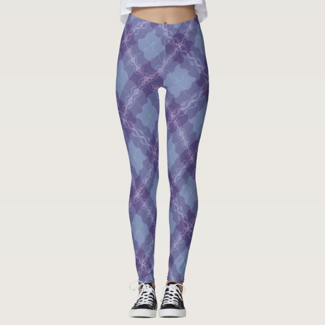 Söta Drömmar Tartan-sinus vågade Leggings (Framsida)