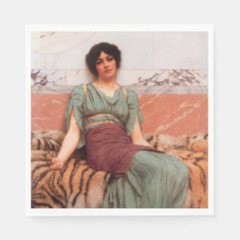 Söta drömmar (vackra romerska kvinnor på tigerskal pappersservett