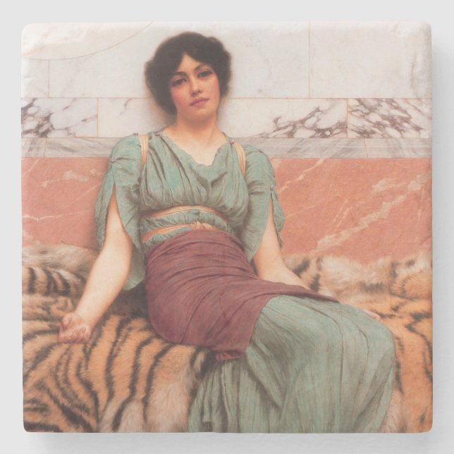 Söta drömmar (vackra romerska kvinnor på tigerskal stenunderlägg (Framsidan)