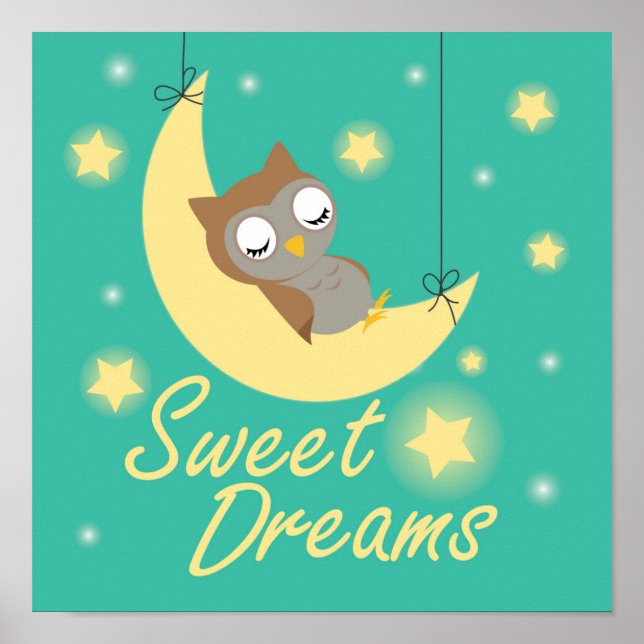 Söta drömmar vill ha design. poster (Framsidan)