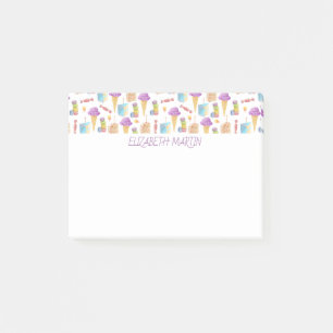 Söta drycker post-it block