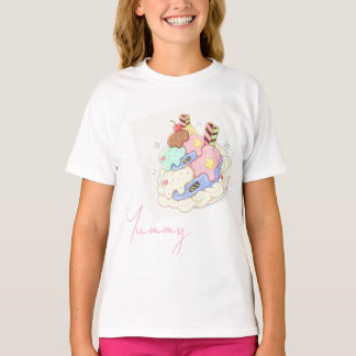 Söta efterrätstillustrationer Toteväska T Shirt