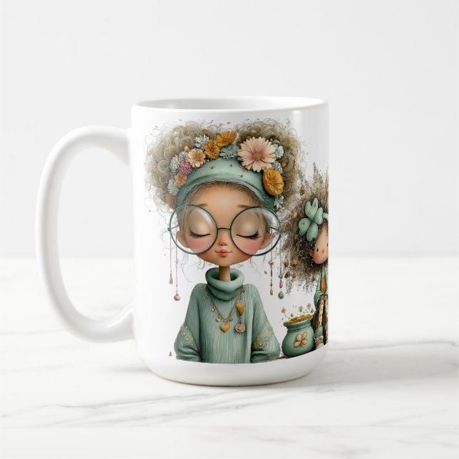 SÖTA EGNA LITEN IRLÄNDSKA FLIKOR  KAFFEMUGG (Vänster)