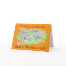 Söta ekorrar Thanksgiving Vänner Faltad