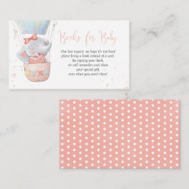 Söta Elefant Flickböcker för Baby Kort