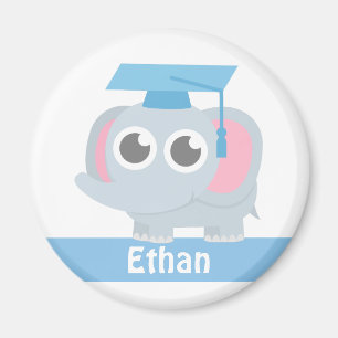 Söta elefantbarn förskolans examen magnet