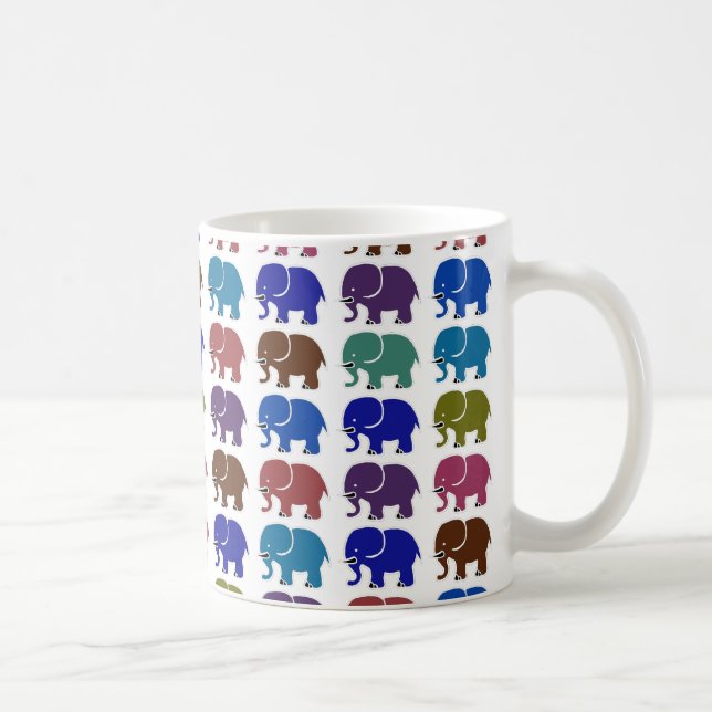 Söta elefanter kaffemugg (Höger)