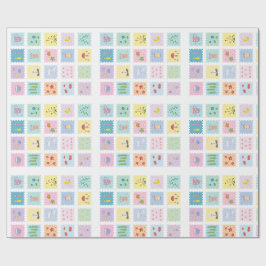 Söta element sveper in papper presentpapper