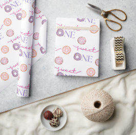 Söta en Donut-tema-Födelsedagsfest Presentpapper