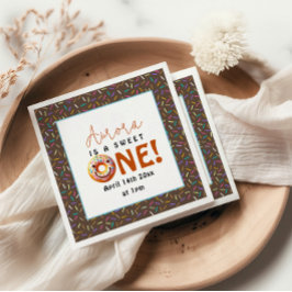 Söta En vattentorkare söta donationer 1:a födelsed Pappersservett