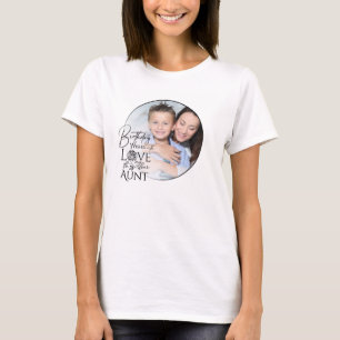 Söta Enkla Gåvor till Mostrar Anpassad Födelseda T Shirt