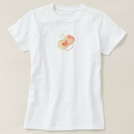 Söta estetiska persikor pastell t shirt