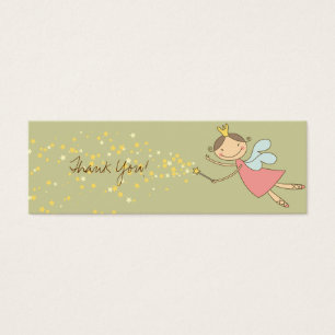 Söta Fairy and Stars Tack Gift Märkre / Card / Litet Visitkort