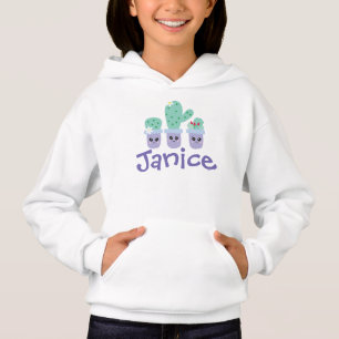 Söta fantasifulla blommande kaktusväxter t shirt