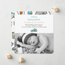Söta fantastiska ankungar Baby Pojke Foto Födelse