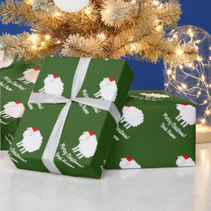 Söta får jul djur presentpapper rullar