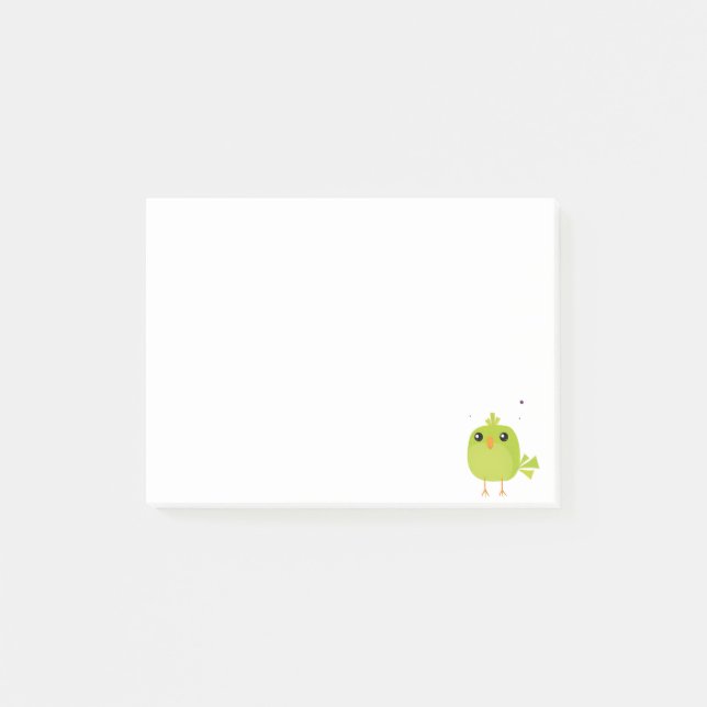 Söta färgglada fåglar  post-it block (Framsida)