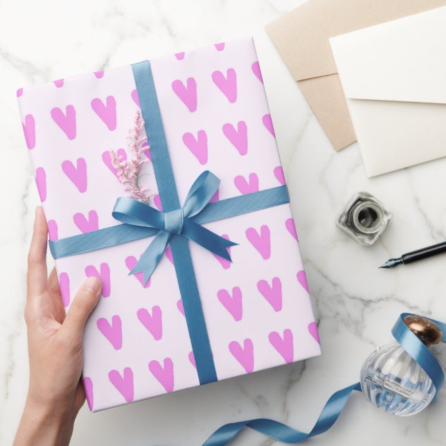 Söta färgglada kritahjärtan presentpapper (Gifting)
