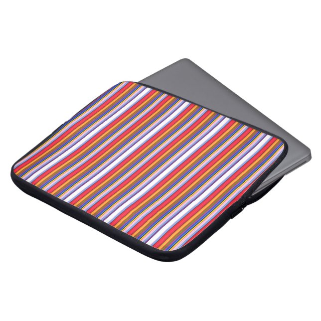 Söta färgglada magiska ränder laptop fodral (Framsida topp)