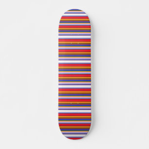 Söta färgglada magiska ränder mini skateboard bräda 18,5 cm