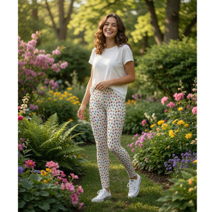 Söta färgglada nyckelpigor Mönster Leggings