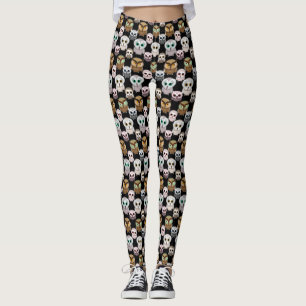 Söta Färgglada Uggle Leggings