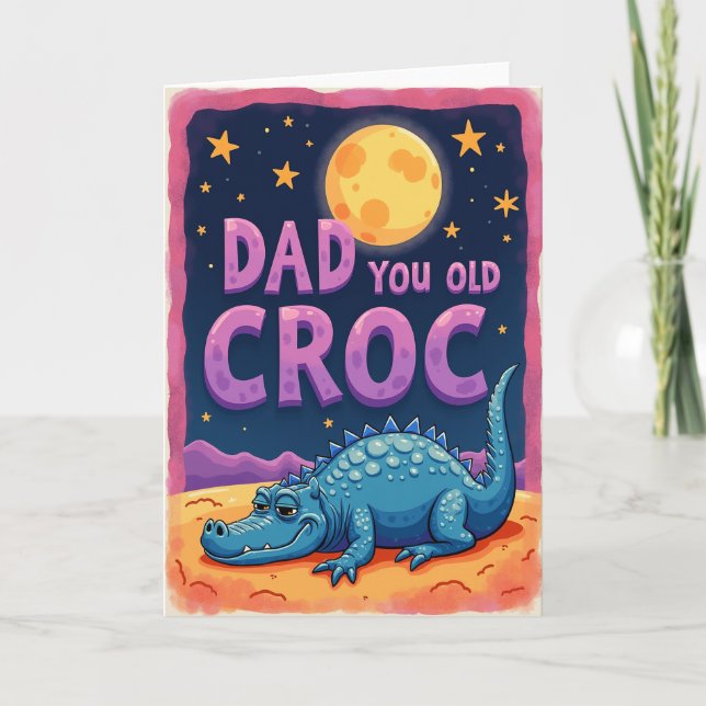 Söta fars dag Croc-kort Kort (Framsida)