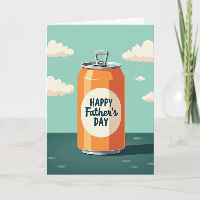 Söta fars dag orange kort (Framsida)