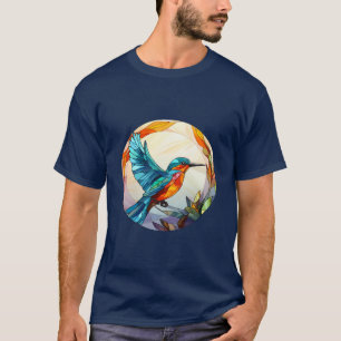 Söta fastkedjade glasögon Hummingbird T Shirt