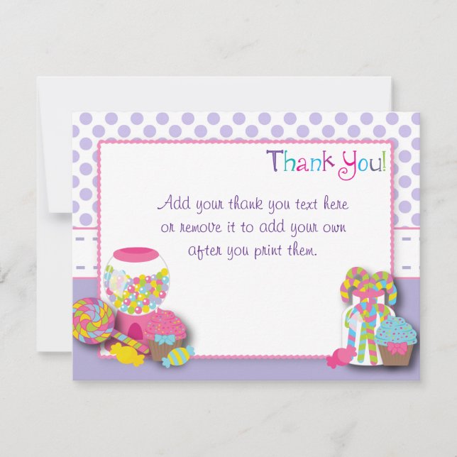 Söta firandetackkort tack kort (Framsida)