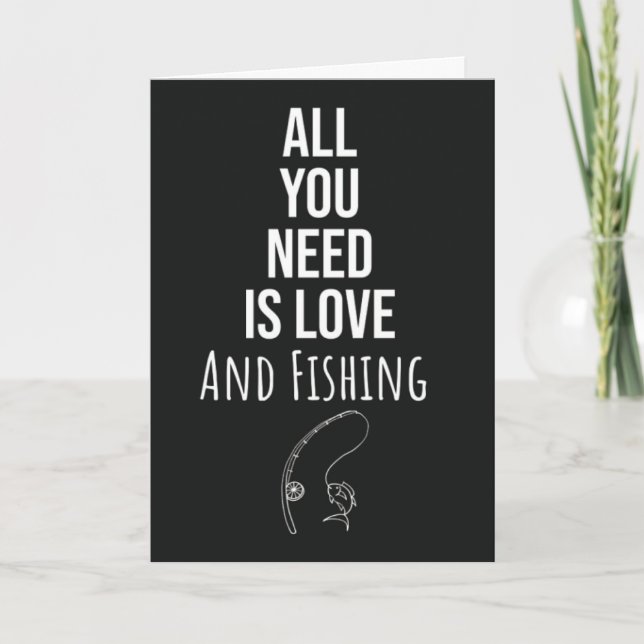 Söta fiskekort Lilla fiskaren Fiskare Kort (Framsida)