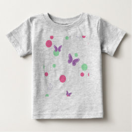söta fjärilar och prickar t shirt