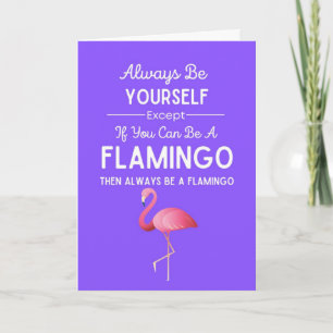 Söta Flamingokort Roligt Humor Rosa Fågel Humorist Kort