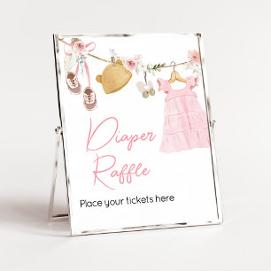 Söta Flicka Boho Kläder Raffle Poster