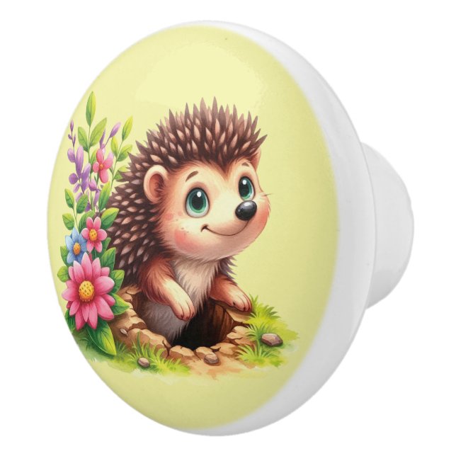 Söta flickor baby igelkott knopp (Höger)