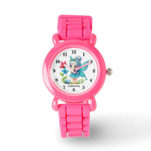 Söta flickor feerälska tillägg namn armbandsur