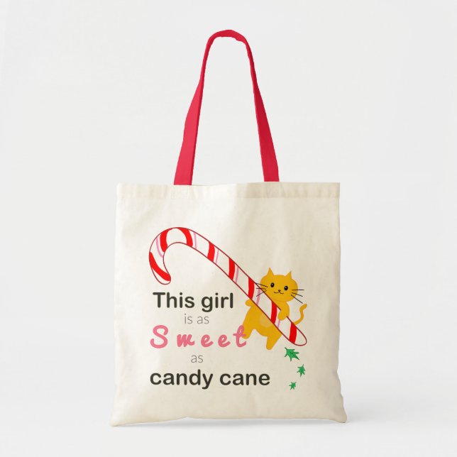 Söta flickor hänger lös tygkasse (Framsidan)