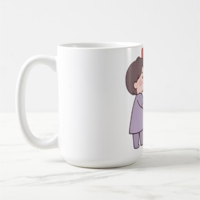 söta flickor kaffemugg (Vänster)