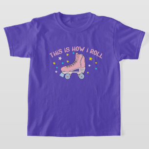 Söta flickor rullskridskor älskare t shirt