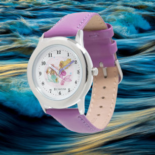 Söta flickor sjöjungfru älskare lägg till namn Wat Armbandsur