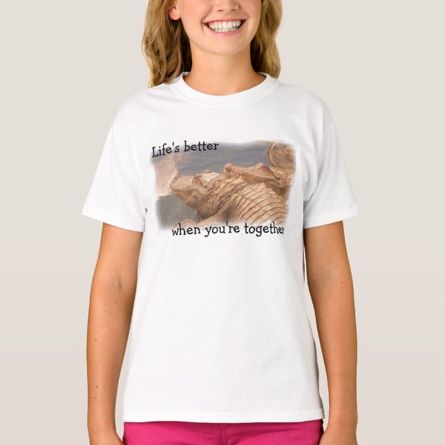 Söta flickskjortor från Alligator Tee (Framsida)