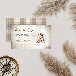 Söta Flygplans Teddybjörn Böcker för Bebis Tilläggskort