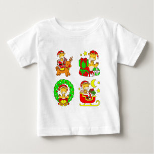 Söta för djur för barnkammaren 2025 Holiday Jul T Shirt