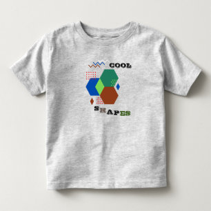 Söta Former Småbarn Grå T Shirt