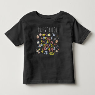 Söta förskole-åter till skolan-klotter t shirt