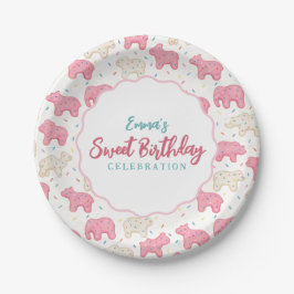 Söta, frostade djurkakor, födelsedag