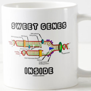 Söta gener inom DNA-replikering Humor Kaffemugg