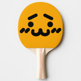 Söta generade ansikte Orange Pingisracket