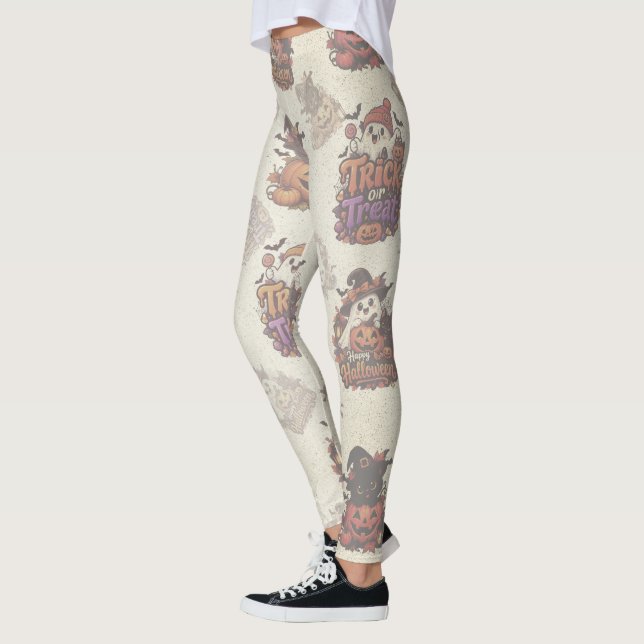 Söta Ghostbuster- Halloween - Leggings (Vänster)