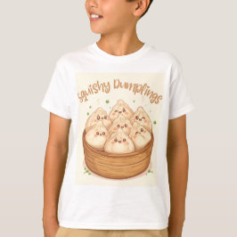 Söta Glada Dumplings Barn T Shirt